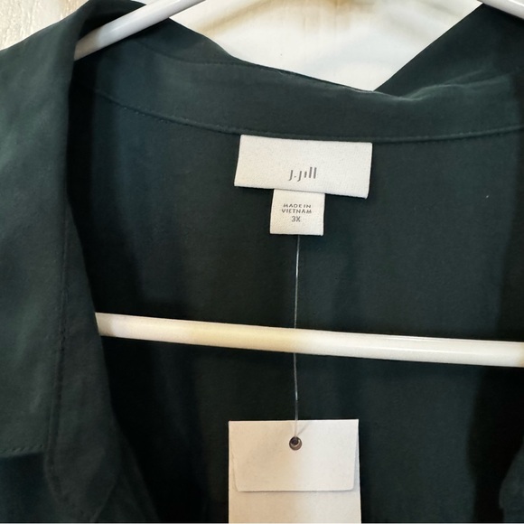 J. Jill Women’s Evergreen Long Sleeve Button Front Tunic Top NWT Size 3XL - Picture 8 of 10